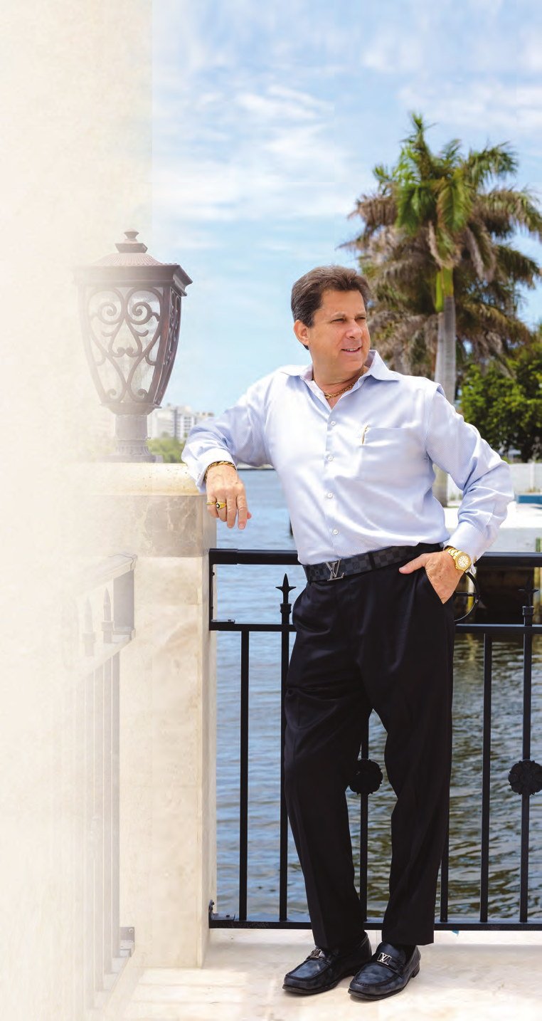 Harvey Dubov, luxury real estate advisor, on the Intracoastal in Palm Beach County